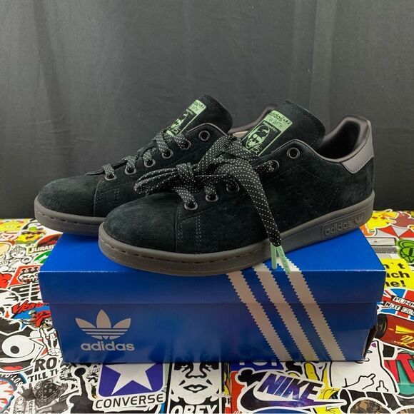 Adidas Stan Smith Mint + Suede 5 Mens / 6.5 Womens - Picture 1 of 14